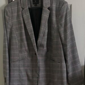 Worthington Men's Charcoal Plaid Blazer